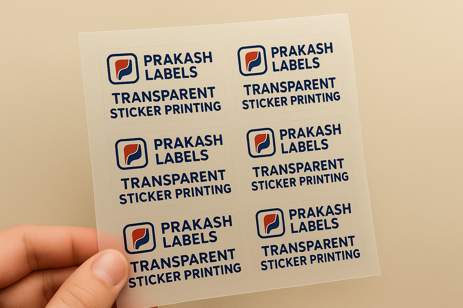 transparent sticker printing