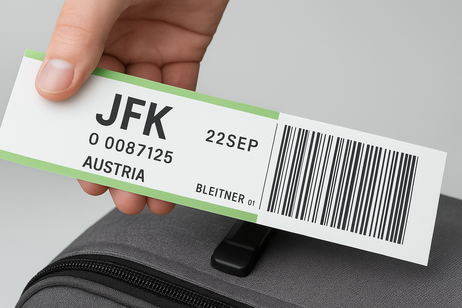Airline Luggage Labels